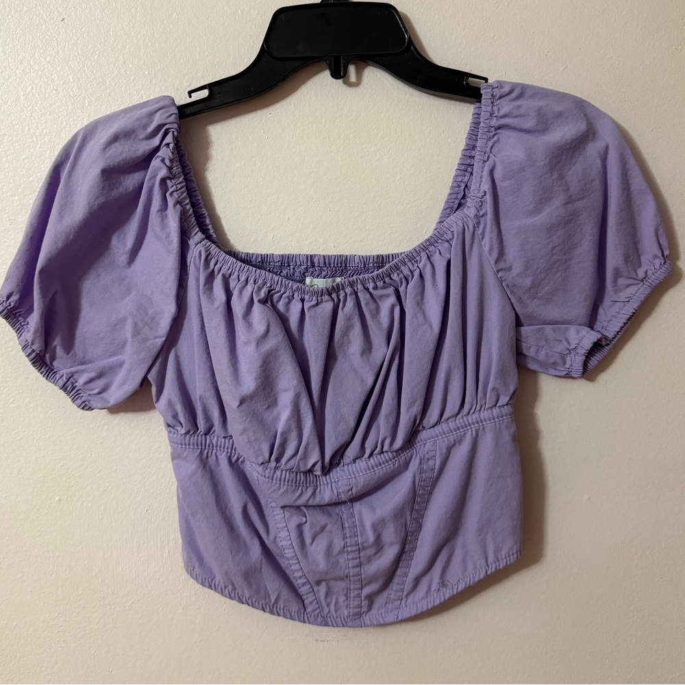 Purple corset style top